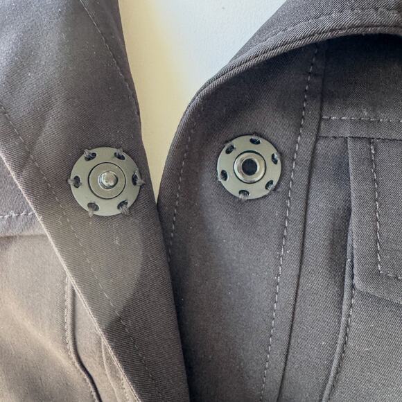 White House Black Market, Belted Safari Jacket in Black, Women’s Size Medium - Picture 7 of 11